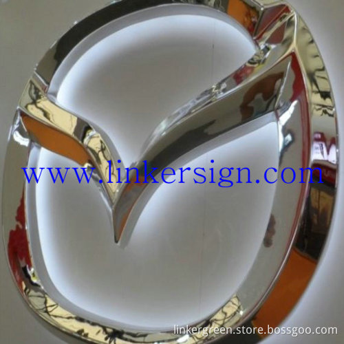 3d led letters lighting sign with logo back lit outdoor advertising